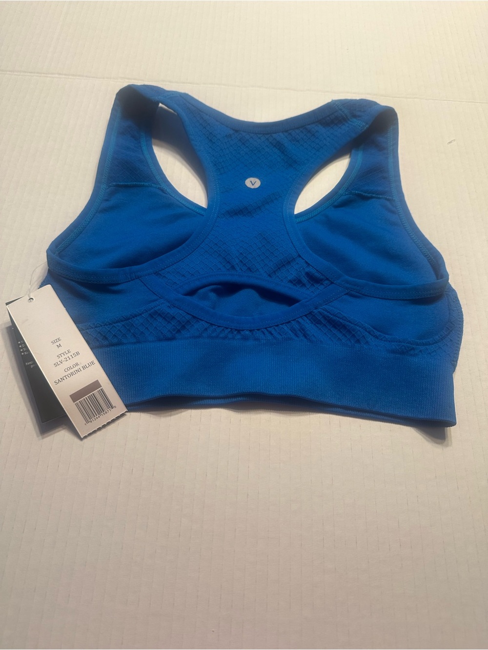 Velocity Seamless Racerback Sports Bra - Royal Blue - Picture 4 of 6